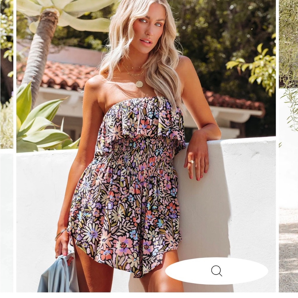 Strapless Romper